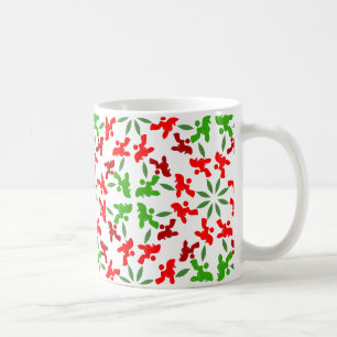 Illustration im Pudel-Muster anpassbar Kaffeetasse