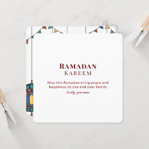 Illustration Islamische Ramadan-Grußkarte Einladung