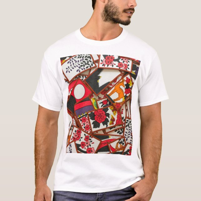 Illustration japanischer Spielkarten (Verschiedene T-Shirt (Vorderseite)