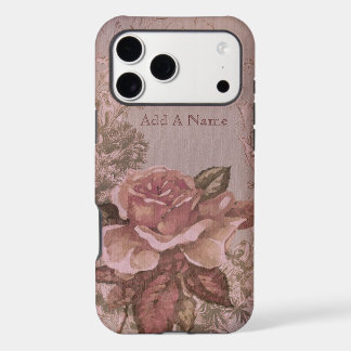 Illustration mit antiken rosa Rosen