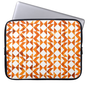 Illustration nahtloses Boho-Geometrie-Muster isoli Laptopschutzhülle
