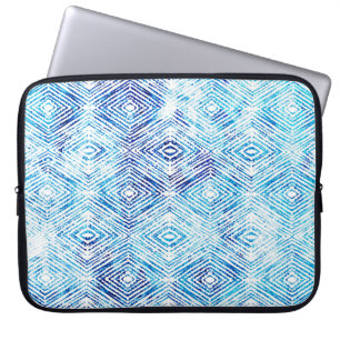 Illustration nahtloses Boho-Geometrie-Muster isoli Laptopschutzhülle