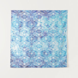 Illustration nahtloses Boho-Geometrie-Muster isoli Wandteppich