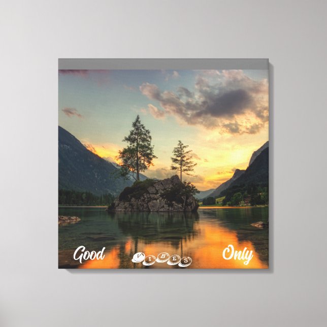 Illustration Nature Phrase Stretched Canvas Print Leinwanddruck (Vorderseite)