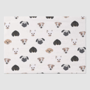 Illustration niedlicher Hunde Seidenpapier