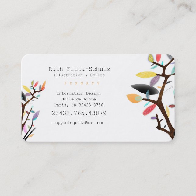 Illustration & Poetry Services Terminkarte (Vorderseite)