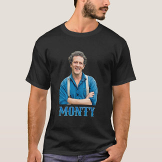 Illustration Pop Art Monty Don TV Moderner Garten T-Shirt