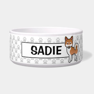 Illustration "Red and White Alaskan Klee Kai Dog" Napf