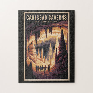 Illustration Reise Carlsbad Caverns National Park Puzzle