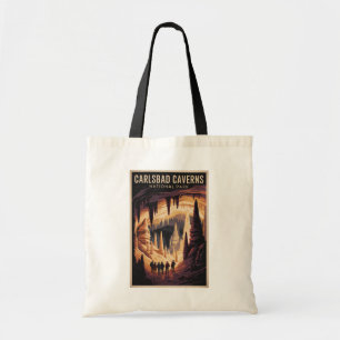 Illustration Reise Carlsbad Caverns National Park Tragetasche