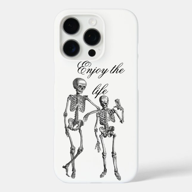 Illustration tanzender Skelette  Case-Mate iPhone Hülle (Rückseite)