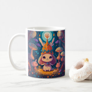 Illustration Tasse der Bunny Queen Fantasy Forest