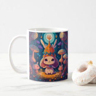 Illustration Tasse der Bunny Queen Fantasy Forest