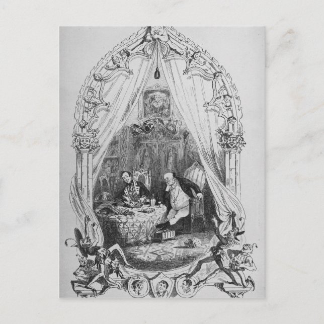 Illustration `The Pickwick Papers' von Charles Postkarte (Vorderseite)