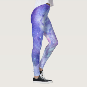 Illustration über Wasserfarben im tiefen Raum Leggings