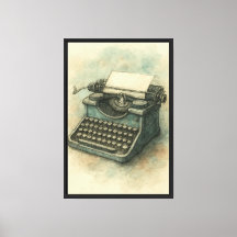 Illustration Vintager Schreibmaschinen