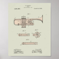 Illustration Vintager Trumpet