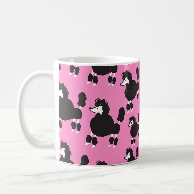 Illustration Vintages Paddelpatter Kaffeetasse (Links)