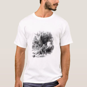 Illustration 'vom Letzten der Mohikaner T-Shirt