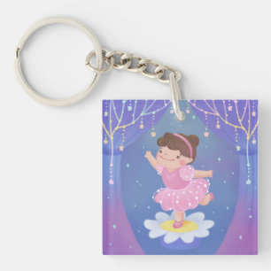 Illustration vom Traum einer Ballerina Schlüsselanhänger