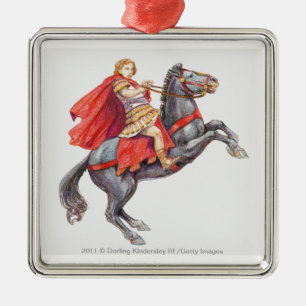 Illustration von Alexander der Große Ornament Aus Metall