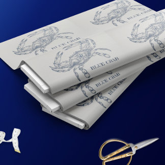 Illustration von Blauer Krebse Stoff