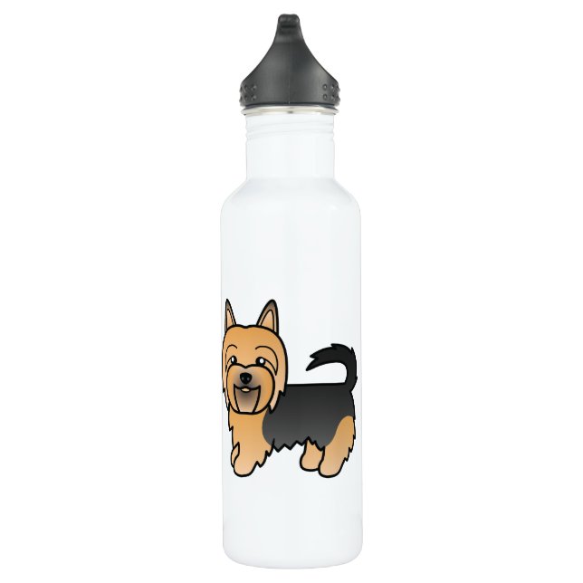 Illustration von Blue and Tan Australian Terrier D Trinkflasche (Rechts)