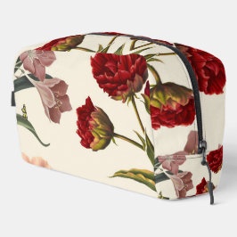 Illustration von blühenden Blumen im Vintage-Stil Waschbeutel
