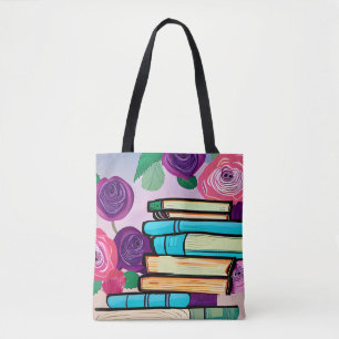 Illustration von Büchern und Blumen Digitale Kunst