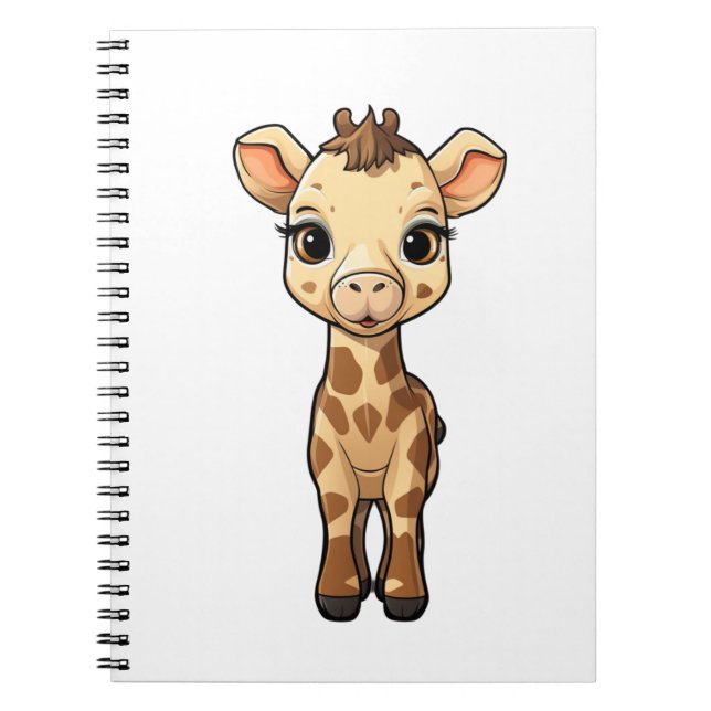 Illustration von Cartoon-Giraffen Notizblock (Vorderseite)