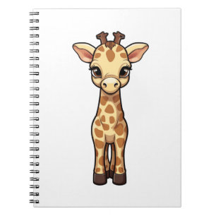Illustration von Cartoon-Giraffen Notizblock