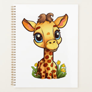 Illustration von Cartoon-Giraffen Planer