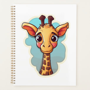 Illustration von Cartoon-Giraffen Planer
