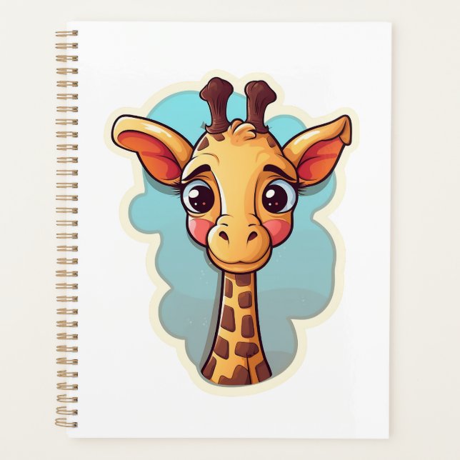 Illustration von Cartoon-Giraffen Planer (Vorderseite)