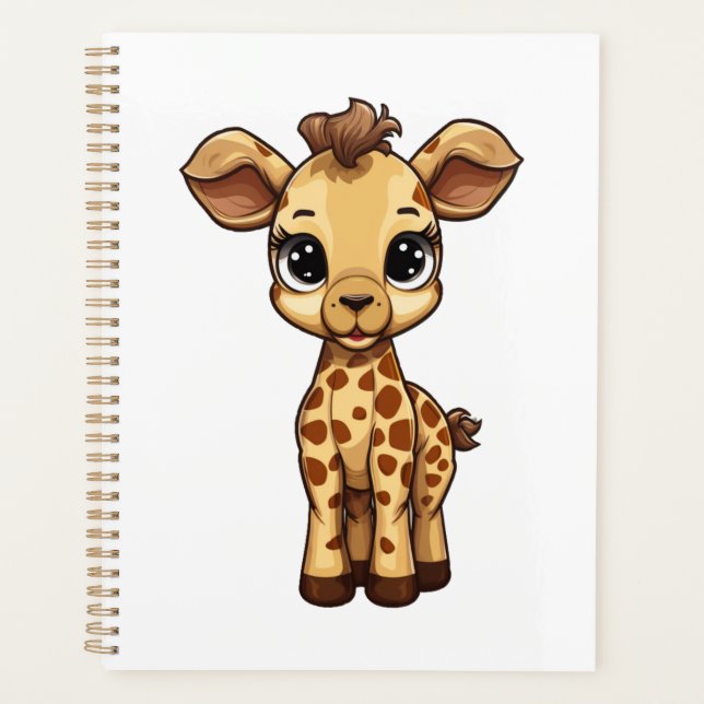 Illustration von Cartoon-Giraffen Planer (Vorderseite)