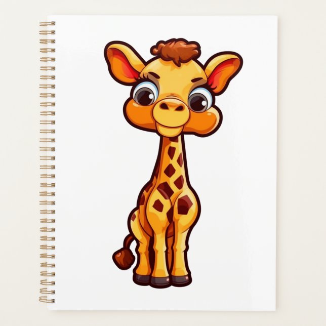 Illustration von Cartoon-Giraffen Planer (Vorderseite)