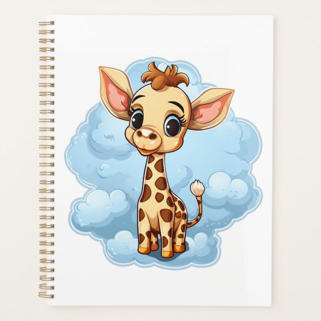 Illustration von Cartoon-Giraffen Planer (Vorderseite)