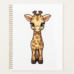Illustration von Cartoon-Giraffen Planer