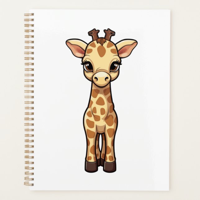 Illustration von Cartoon-Giraffen Planer (Vorderseite)