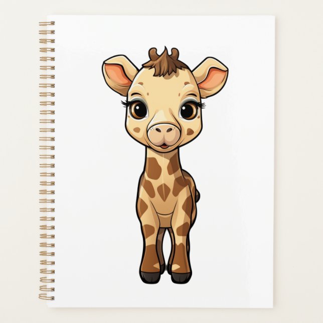 Illustration von Cartoon-Giraffen Planer (Vorderseite)