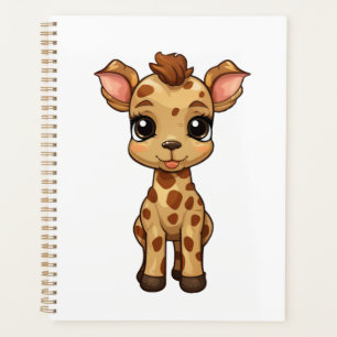 Illustration von Cartoon-Giraffen Planer