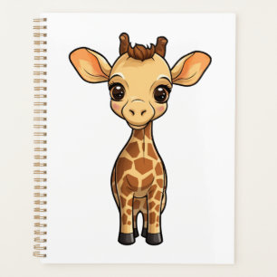 Illustration von Cartoon-Giraffen Planer