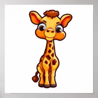 Illustration von Cartoon-Giraffen