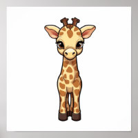 Illustration von Cartoon-Giraffen