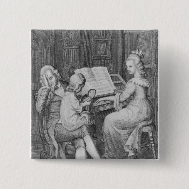 Illustration 'von den Sorgen von Werther Button (Vorderseite)