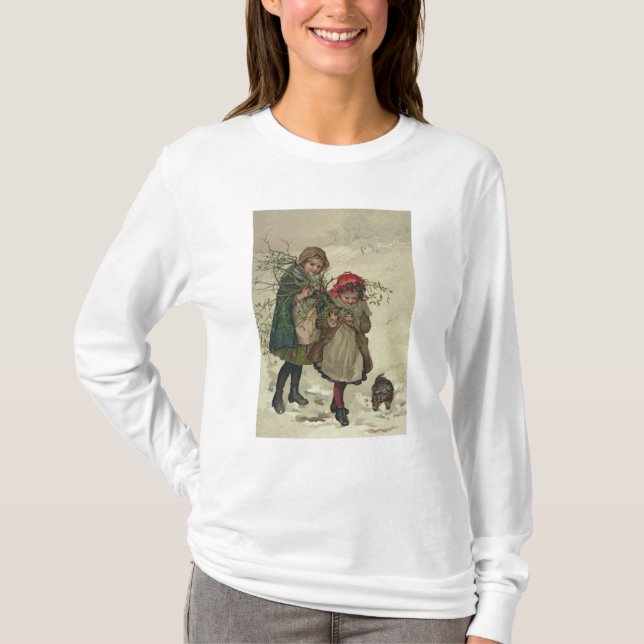 Illustration von der Weihnachtsbaum-Fee, Kneipe. T-Shirt (Vorderseite)