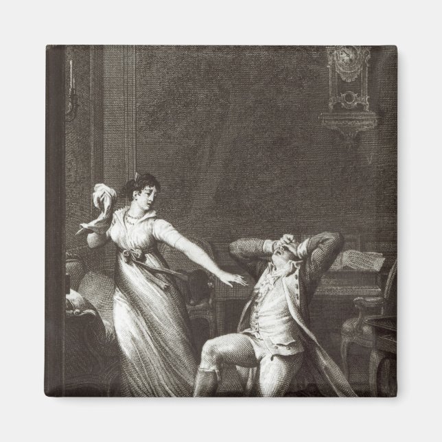 Illustration von "Die Trauern von Werther" Magnet (Vorne)