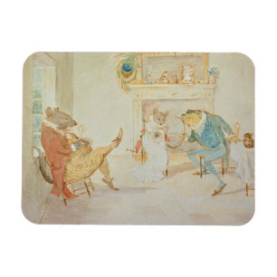 Illustration von 'einem Frosch, den er ein Magnet