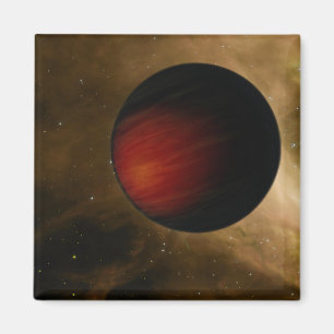 Illustration von einem heißen Jupiter nannte HD Magnet