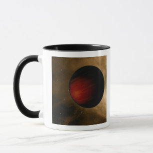 Illustration von einem heißen Jupiter nannte HD Tasse